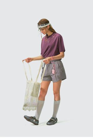 [Monterest] Necklace Print Embroidered Relaxed Tee