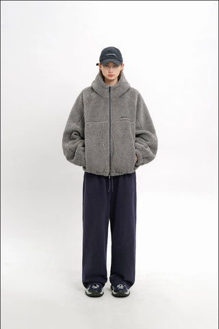 [MASONPRINCE] Fleece Hooded Jacket
