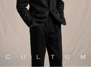 [CULTUM] 1930s Wool Twill Peak Lapel Suit