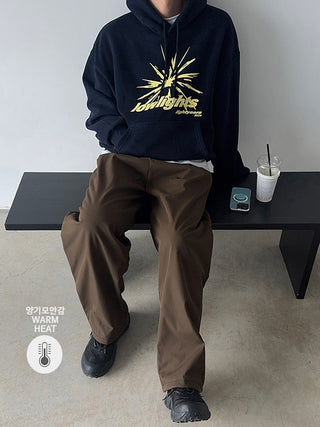 Light double-brushed hoodie