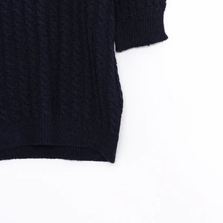 Colored Half Cable Knit