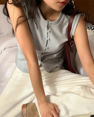 Layered bustier top sleeveless