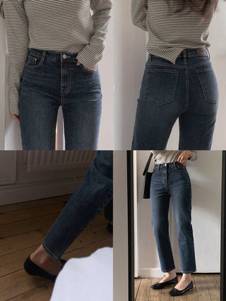 (basic/long) Land Dark Denim Pants