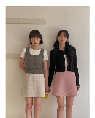 Korean V-neck long-sleeved sweater