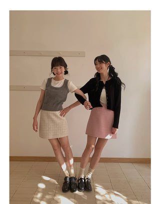 Korean V-neck long-sleeved sweater