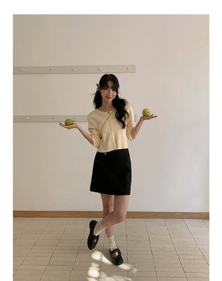 Korean V-neck long-sleeved sweater