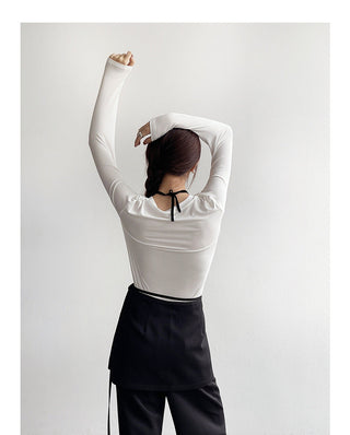 Solid Color Long Sleeve T-shirt