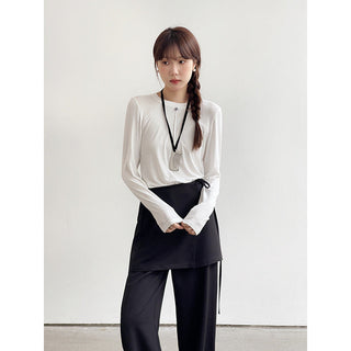 Solid Color Long Sleeve T-shirt