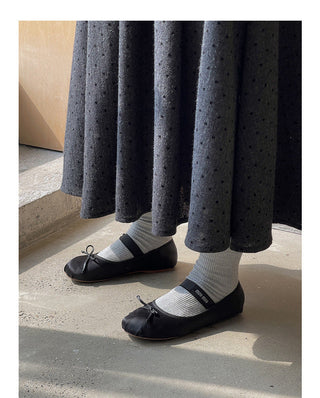 Floral pattern pleated skirt