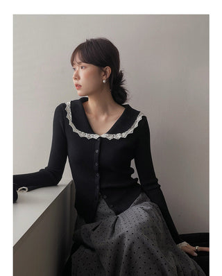 Floral pattern pleated skirt