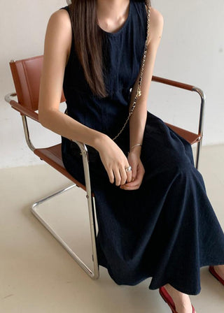 Retro Lace-up Midi Dress