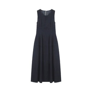Retro Lace-up Midi Dress