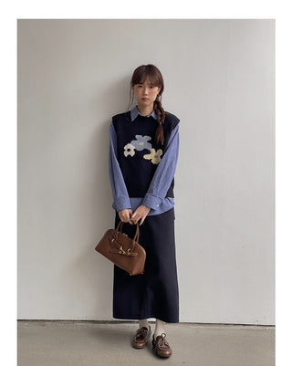 Korean Plaid Long Sleeve Shirt