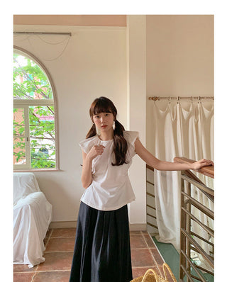 Waist slimming backless top