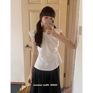Waist slimming backless top