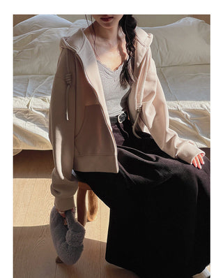 Fleece-lined Hooded zipper