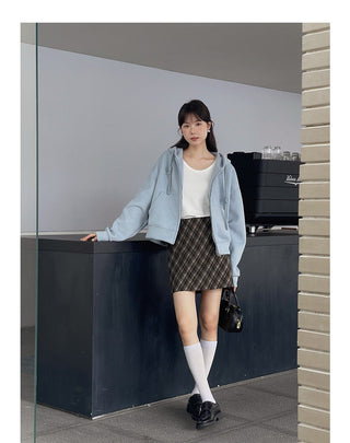 Fleece-lined Hooded zipper