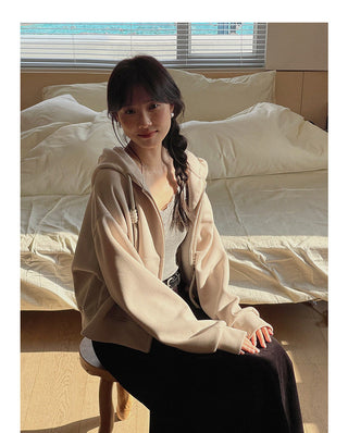 Fleece-lined Hooded zipper