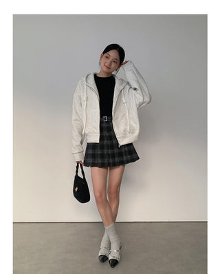 Fleece-lined Hooded zipper