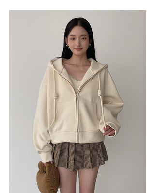 Fleece-lined Hooded zipper