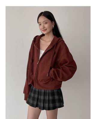 Fleece-lined Hooded zipper