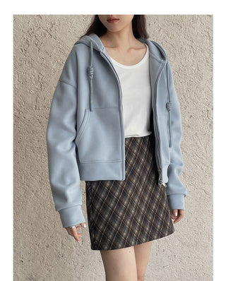 Fleece-lined Hooded zipper