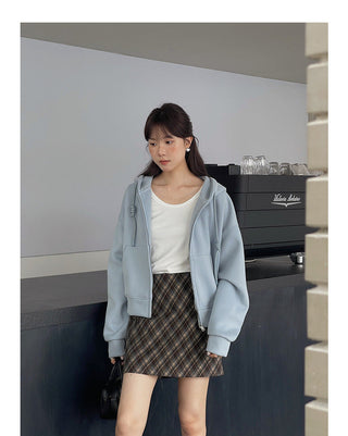 Fleece-lined Hooded zipper