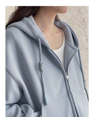 Fleece-lined Hooded zipper