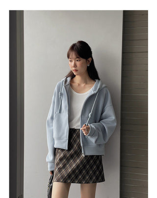 Fleece-lined Hooded zipper