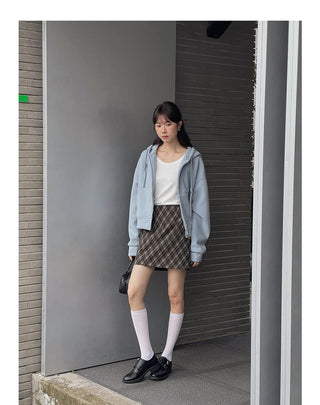 Fleece-lined Hooded zipper