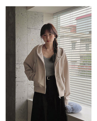 Fleece-lined Hooded zipper