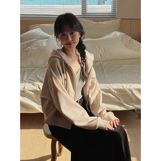 Fleece-lined Hooded zipper