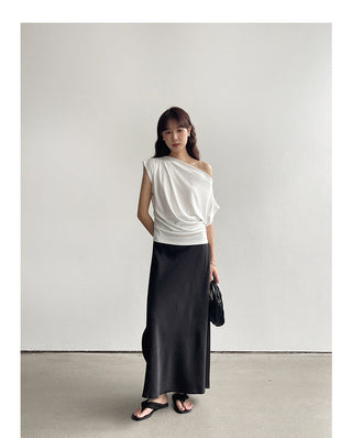 Korean fragrant shoulder T-shirt