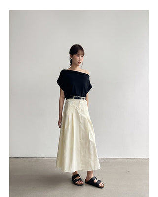 Korean fragrant shoulder T-shirt