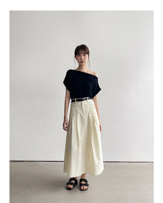 Korean fragrant shoulder T-shirt