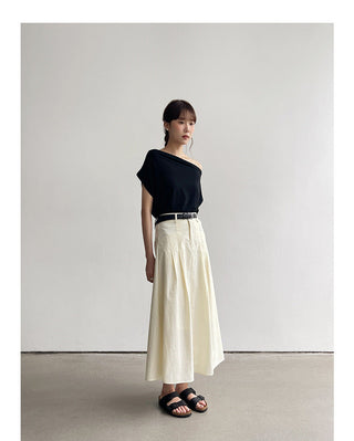 Korean fragrant shoulder T-shirt