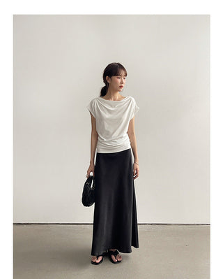 Korean fragrant shoulder T-shirt