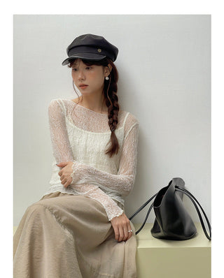 Camisole Two-piece Shirt Set