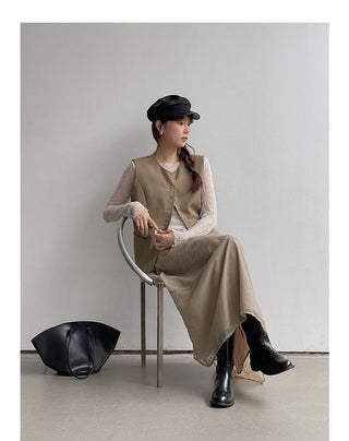 Camisole Two-piece Shirt Set