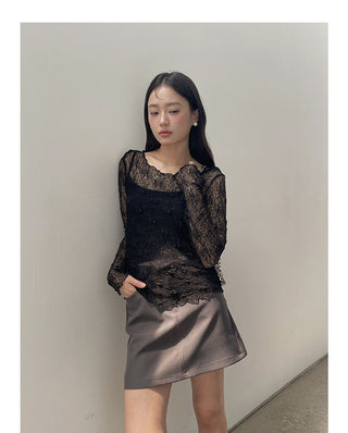 Camisole Two-piece Shirt Set