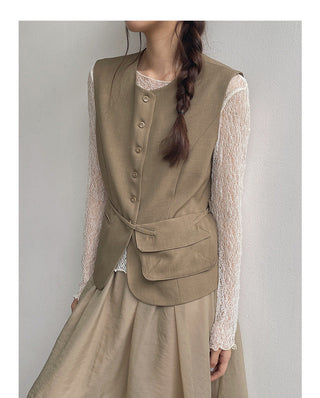 Camisole Two-piece Shirt Set