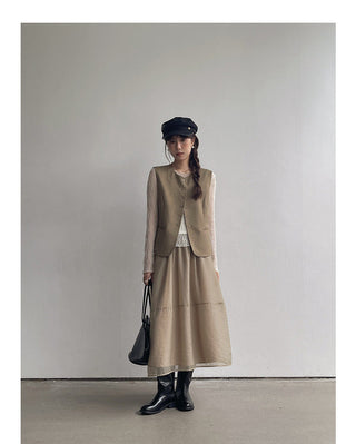Camisole Two-piece Shirt Set
