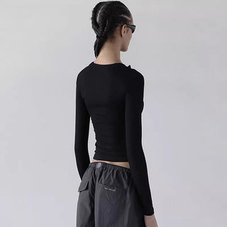 Slim V Neck Top