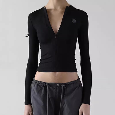 Slim V Neck Top