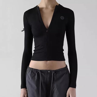 Slim V Neck Top