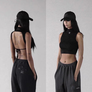 Slim-fit Backless Strap top