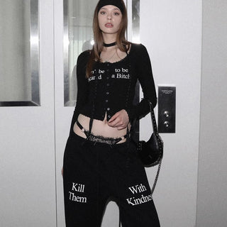 Letter graphic oversized hoodie