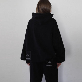 Letter graphic oversized hoodie