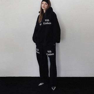 Letter graphic oversized hoodie