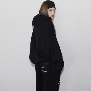 Letter graphic oversized hoodie